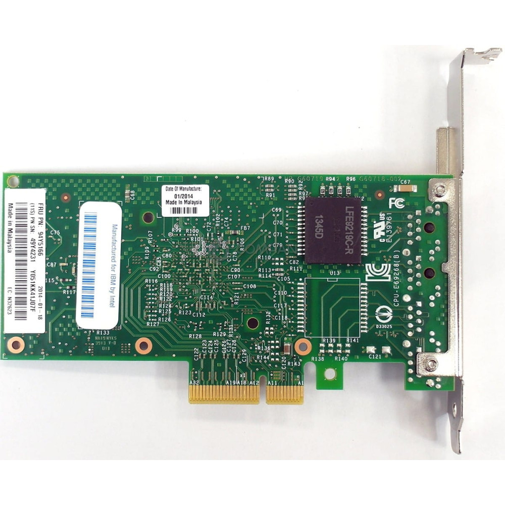 94Y5166 IBM INTEL I340-T2 DUAL PORT RJ-45 ETHERNET ADAPTER PCI-E